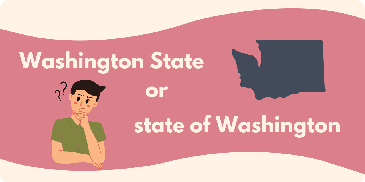 graphic stating "Washington State or state of Washington"