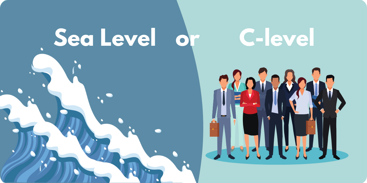 title graphic stating "sea level or c-level"