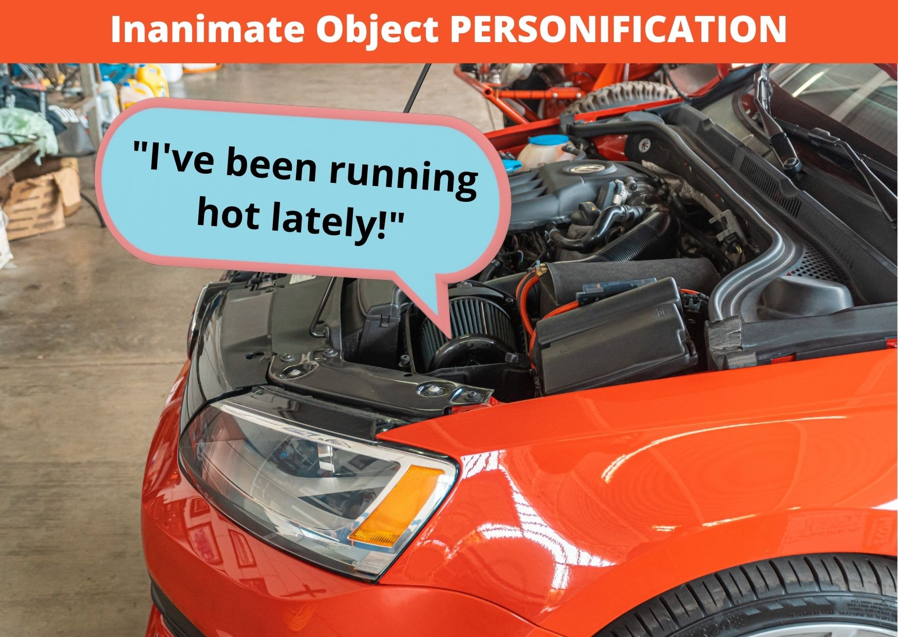 A graphic explaining inanimate object personification